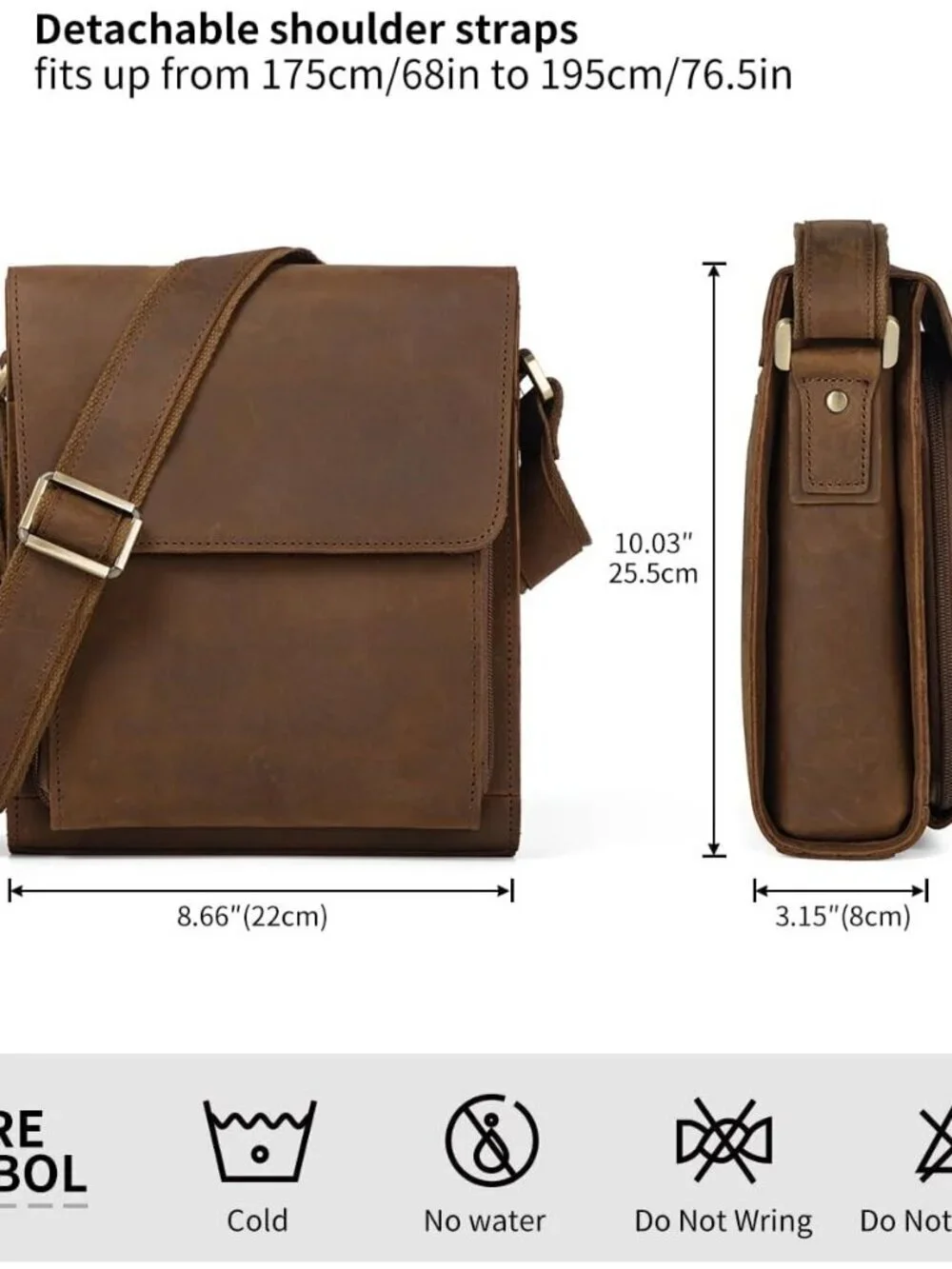 N/A leather crossbody